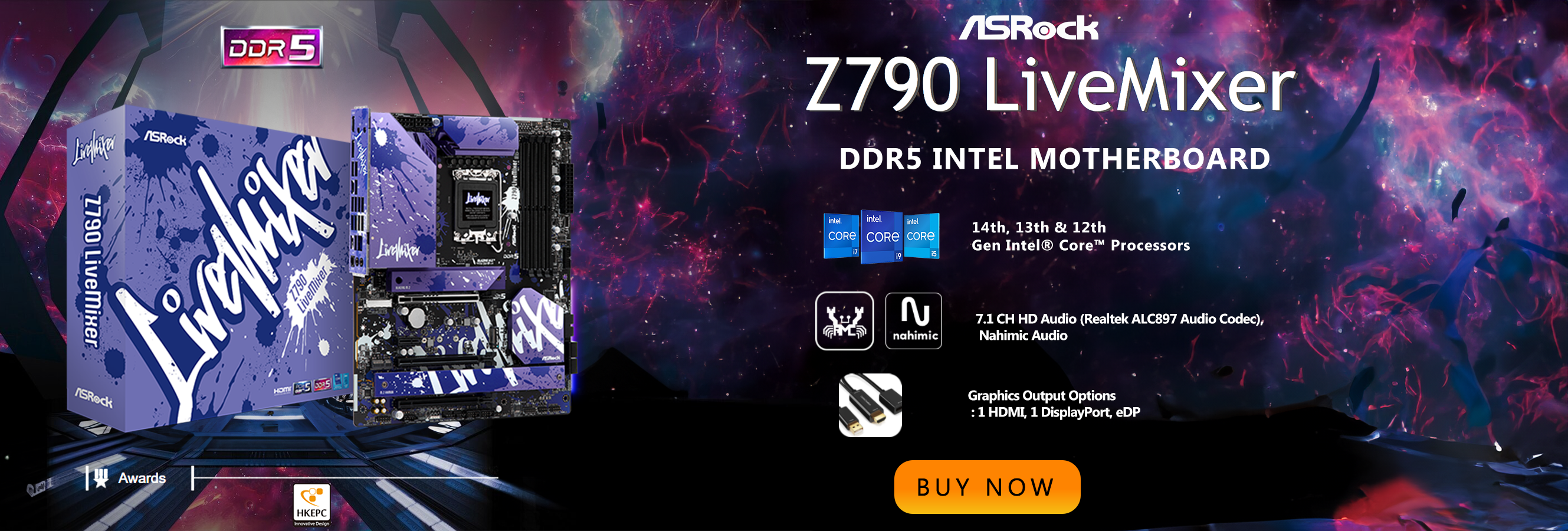 Asrock Z790 LiveMixer DDR5 Intel Motherboard